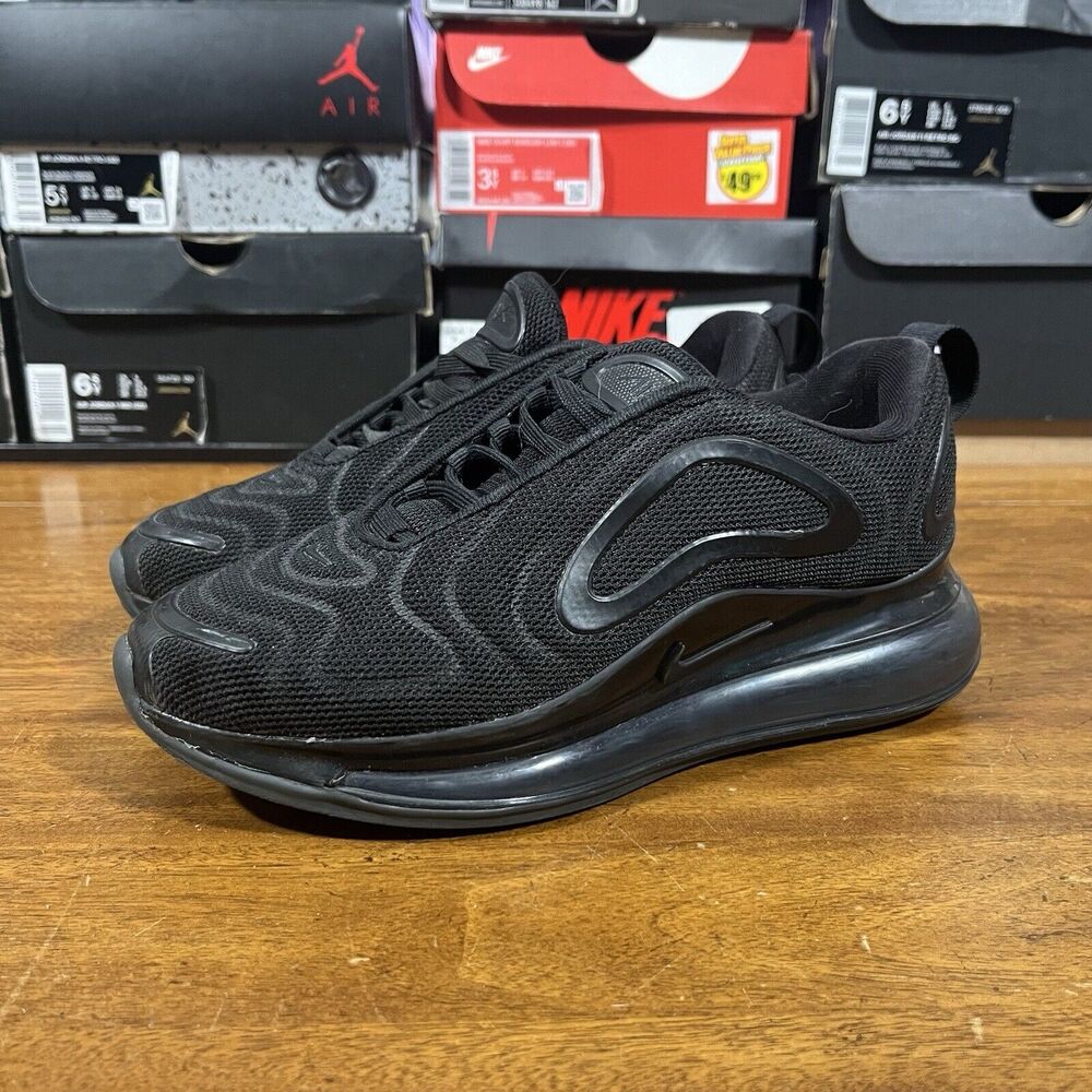 SIZE 5.5 Womens- Air Max 720 Triple Black, aq3196-006